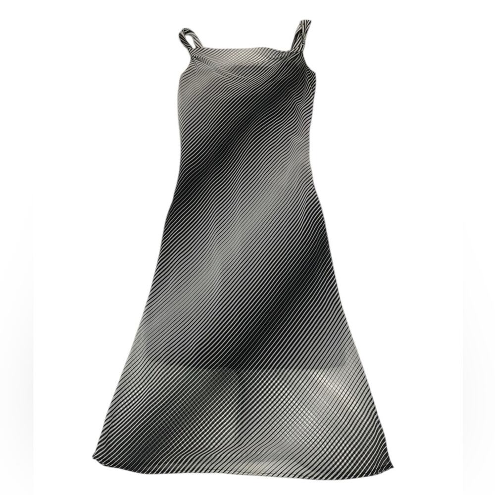Fumblin Foe Womens Small Vintage Y2k 90s Lined Midi Dress Futuristic Grunge